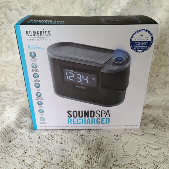 HOMEDICS SOUNDSPA RECHARGED ALARM CLOCK | WHITE NOISE & SOOTHING SOUND MACHINE - Picture 6 of 13